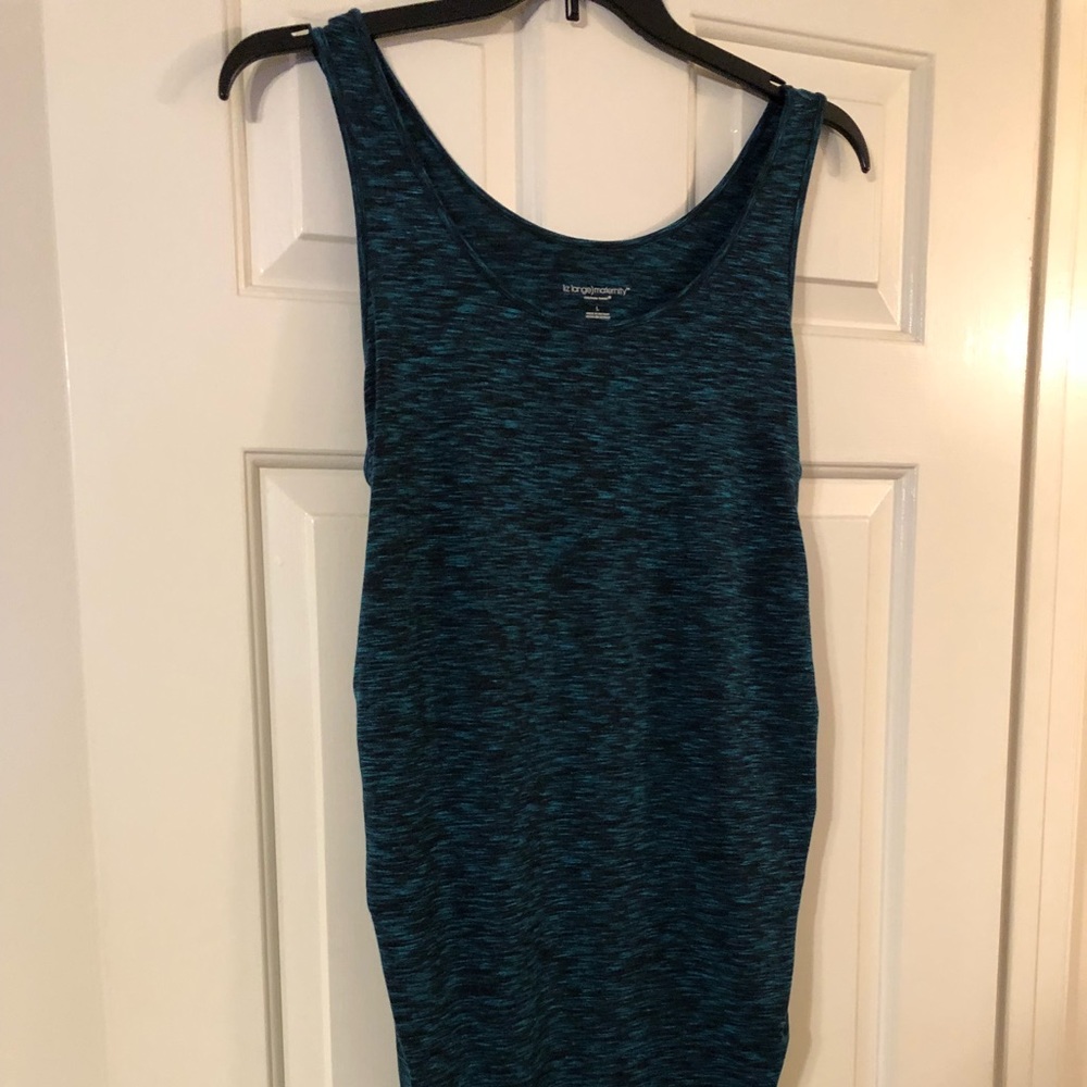 NWOT turquoise/black maternity dress Size Large